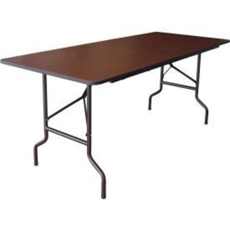 ICEBERG Interion Folding Wood Table, 72W x 30D, Mahogany 67263
